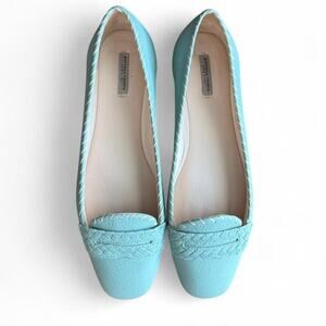 Blue bottega veneta leather loafers designer luxury rare